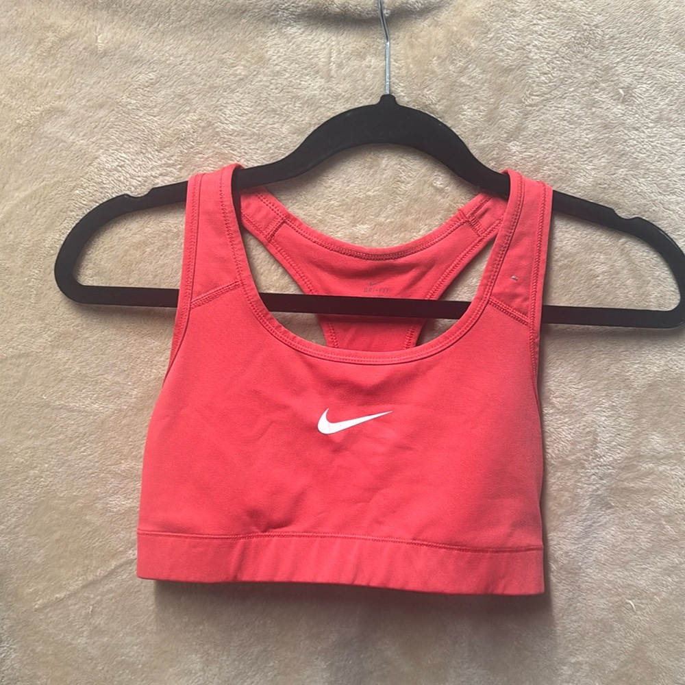 Nike Dri-Fit Sports Bra - Pink/Red - M